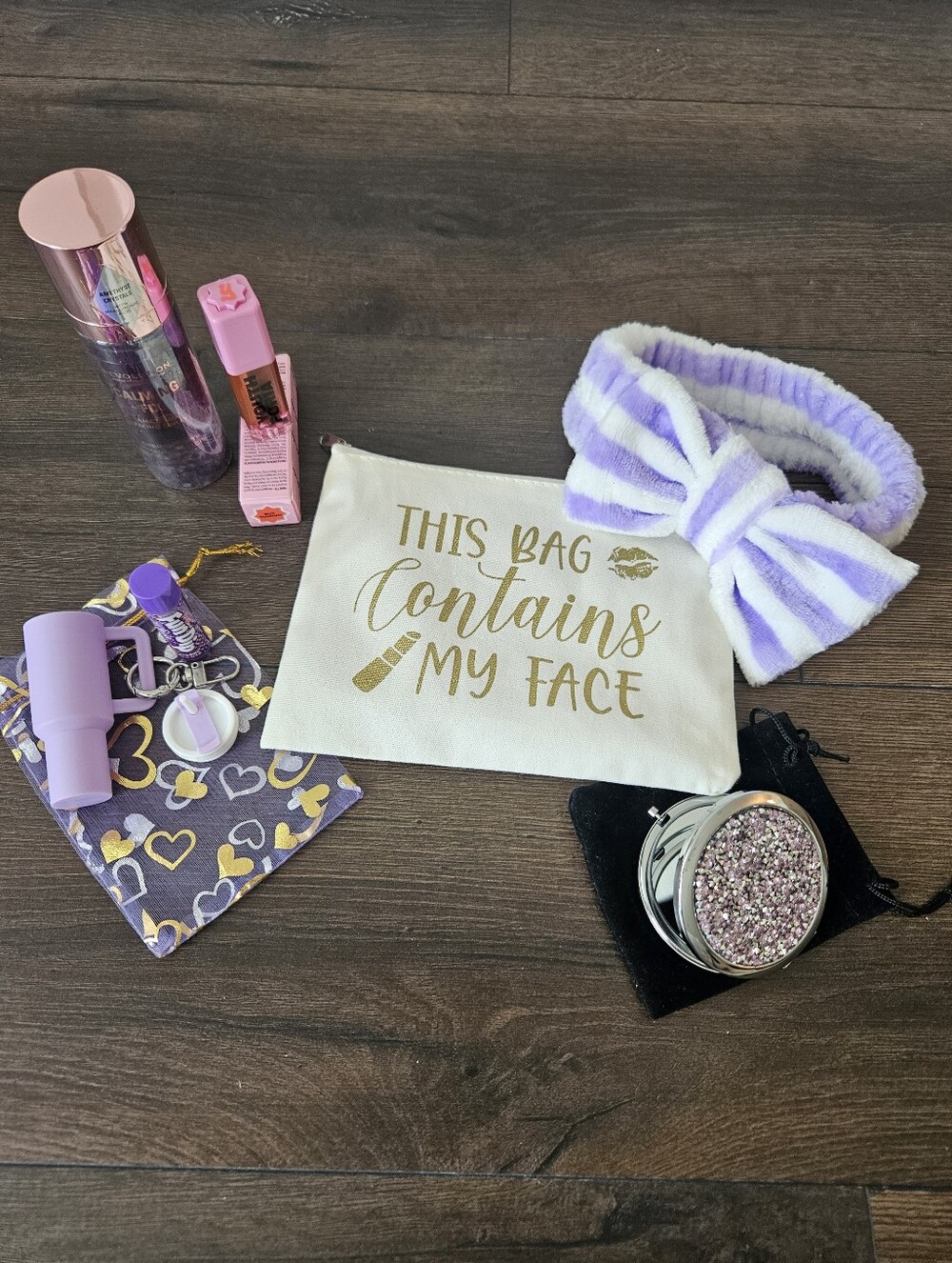 Youthforia BYO Blush Oil Purple Self Care Beauty Makeup Gift Bundle